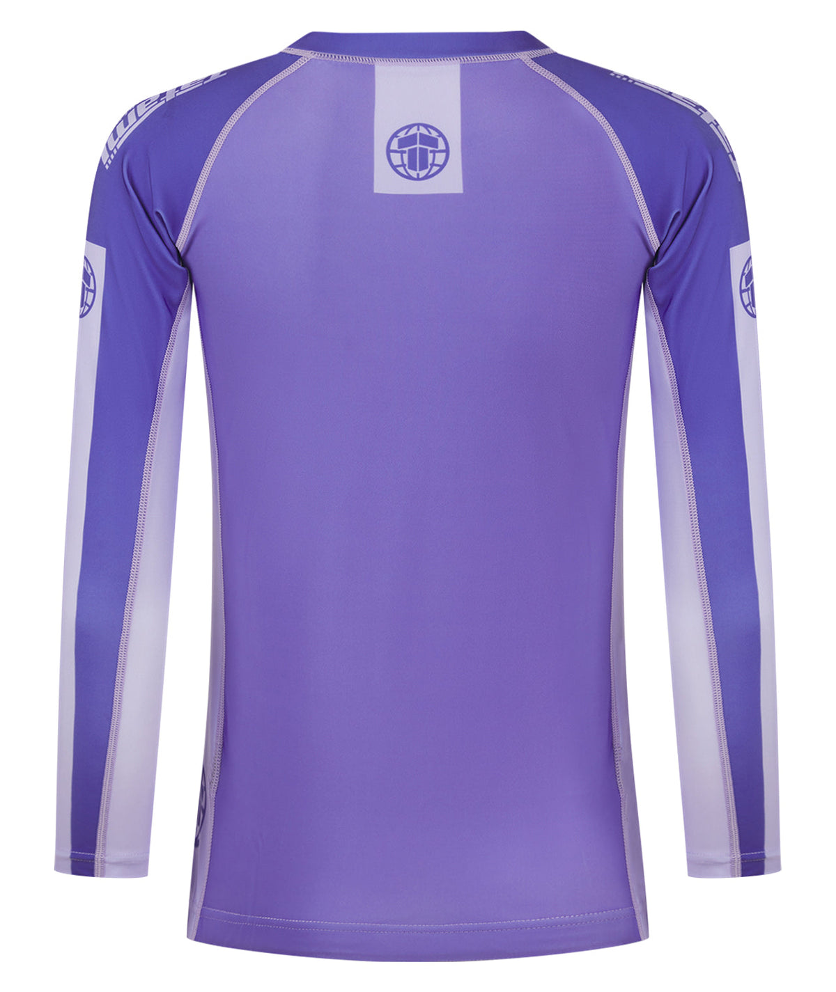 Ladies Contrast Long Sleeve Rash Guard - Purple