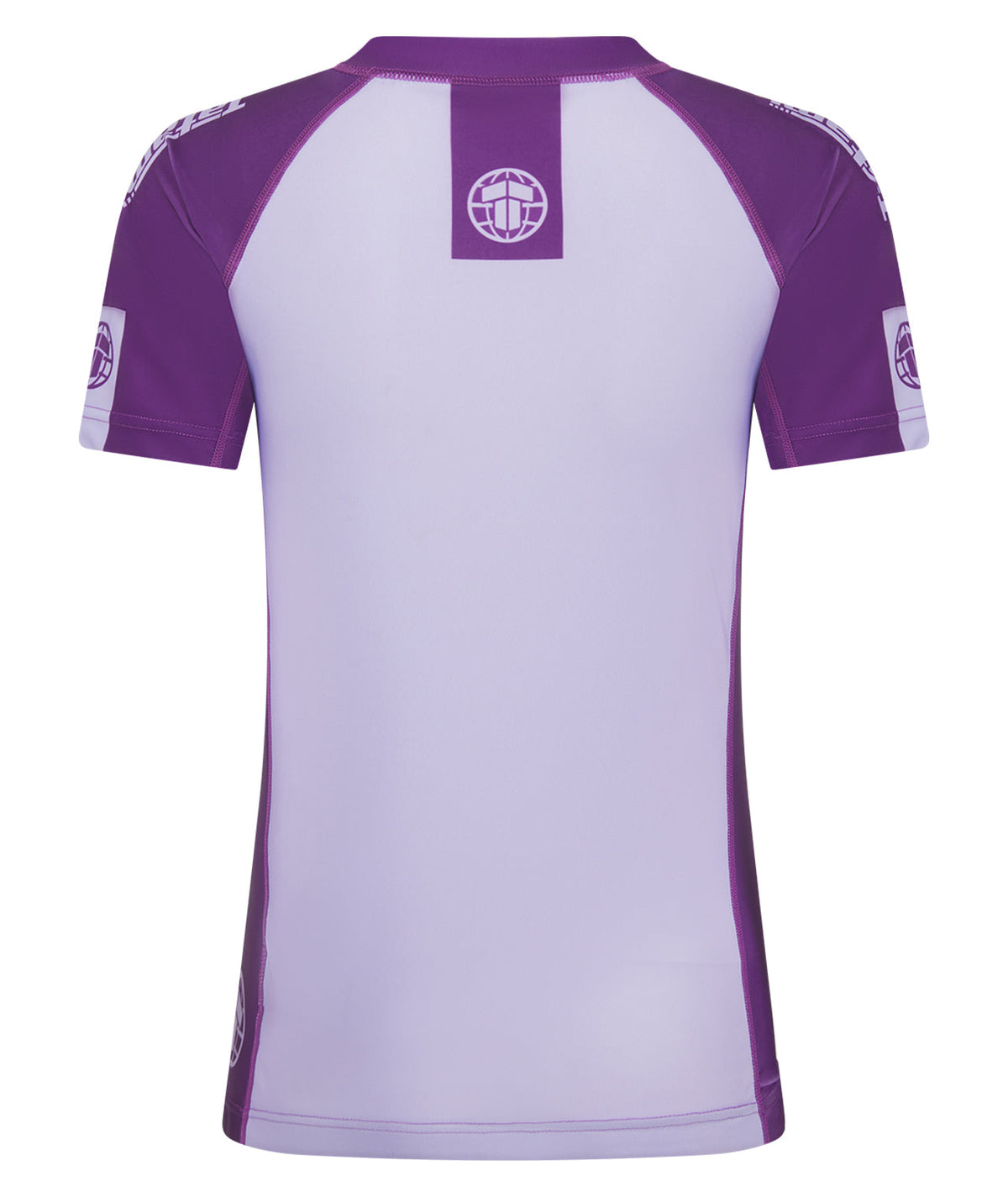 Ladies Contrast Short Sleeve Rash Guard - Berry
