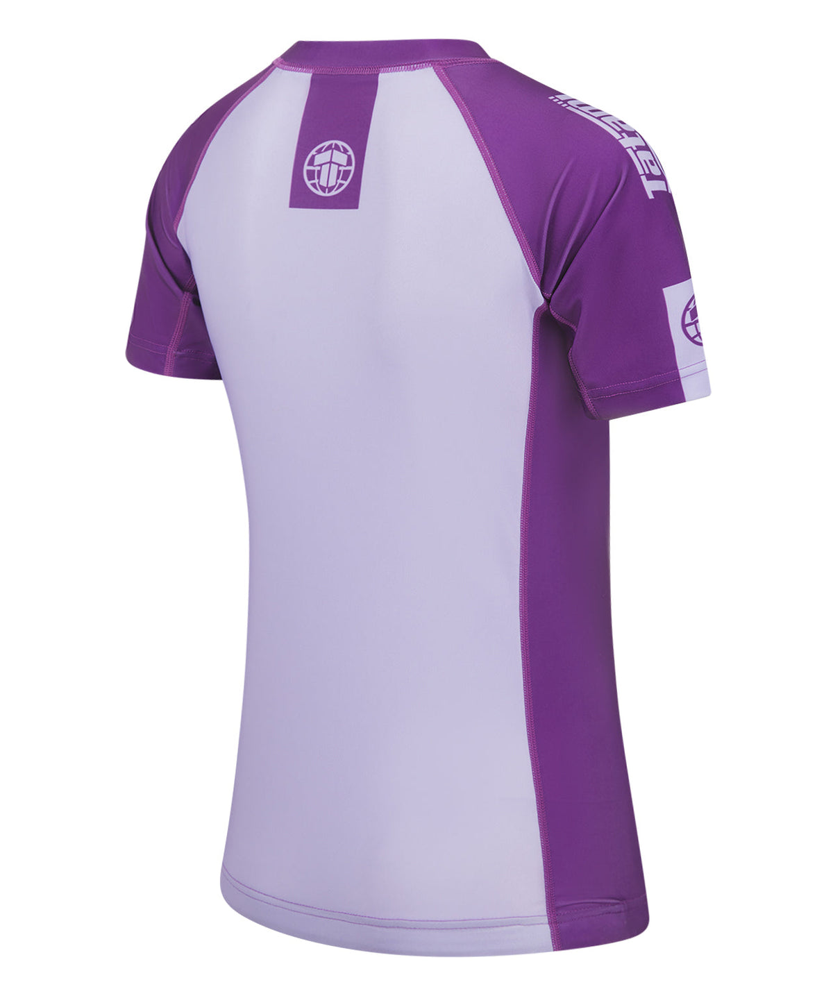 Ladies Contrast Short Sleeve Rash Guard - Berry