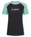 Ladies Contrast Short Sleeve Rash Guard - Mint & Black