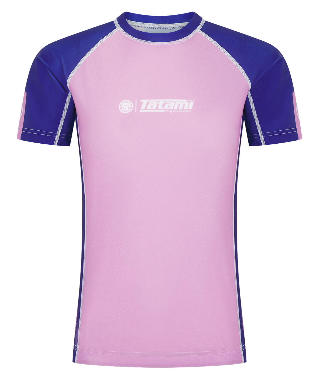 Rusty Contrast Rash Guard Ladies Contrast Short Sleeve Rash Guard - Pink & Navy – Tatami ...