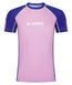 Ladies Contrast Short Sleeve Rash Guard - Pink & Navy