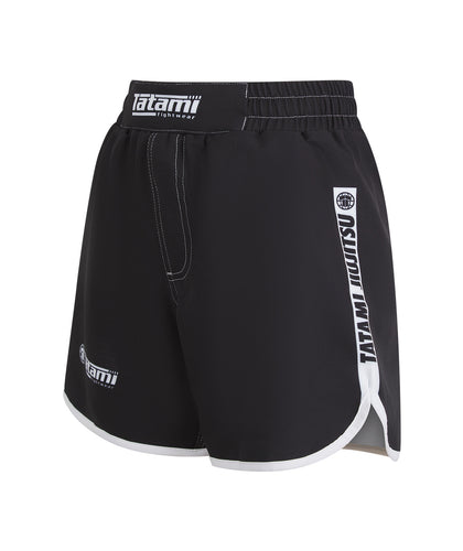 Ladies Contrast High Cut Shorts - Black & White