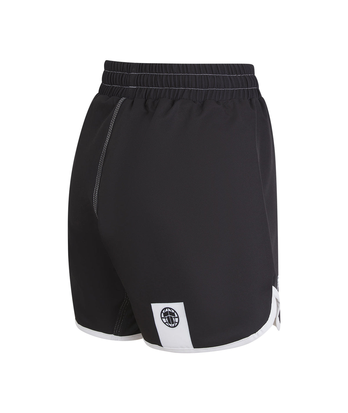 Ladies Contrast High Cut Shorts - Black & White