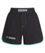 Ladies Contrast High Cut Shorts - Mint & Black