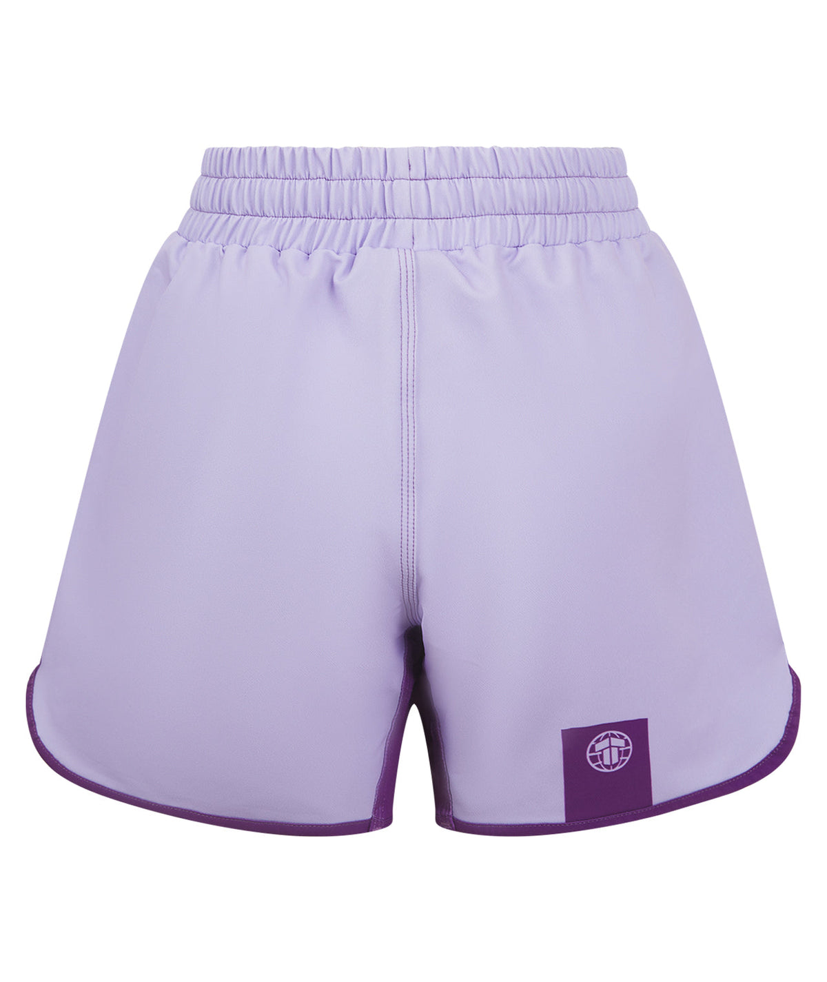Ladies Contrast High Cut Shorts - Berry
