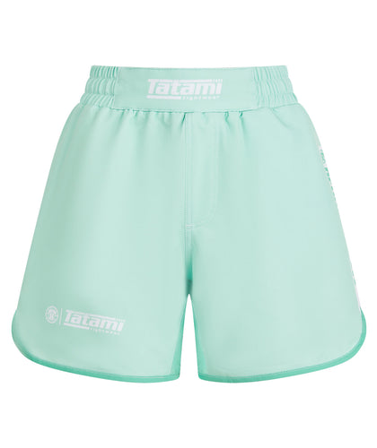 Ladies Contrast High Cut Shorts - Mint