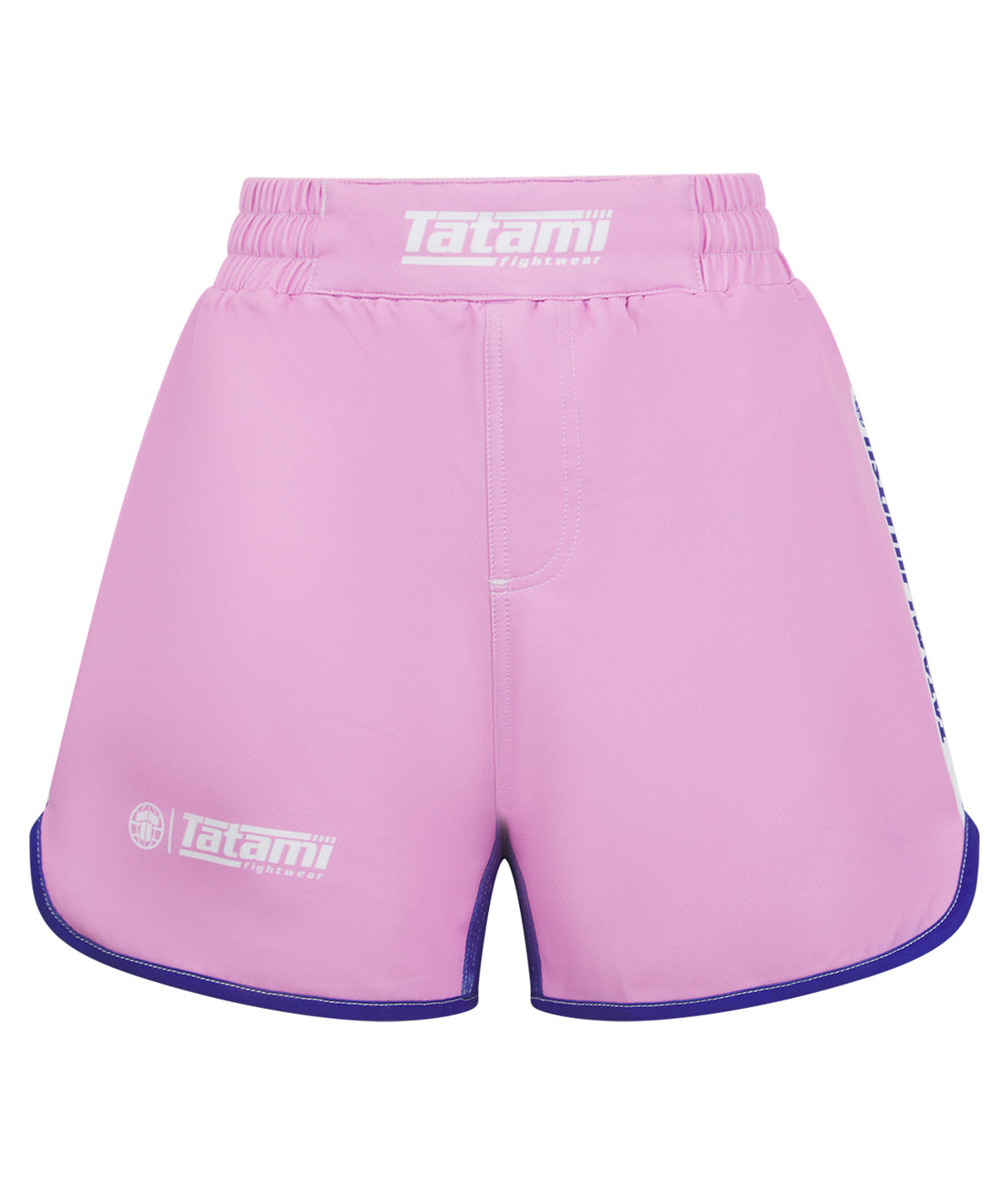 Ladies Contrast High Cut Shorts - Pink & Navy