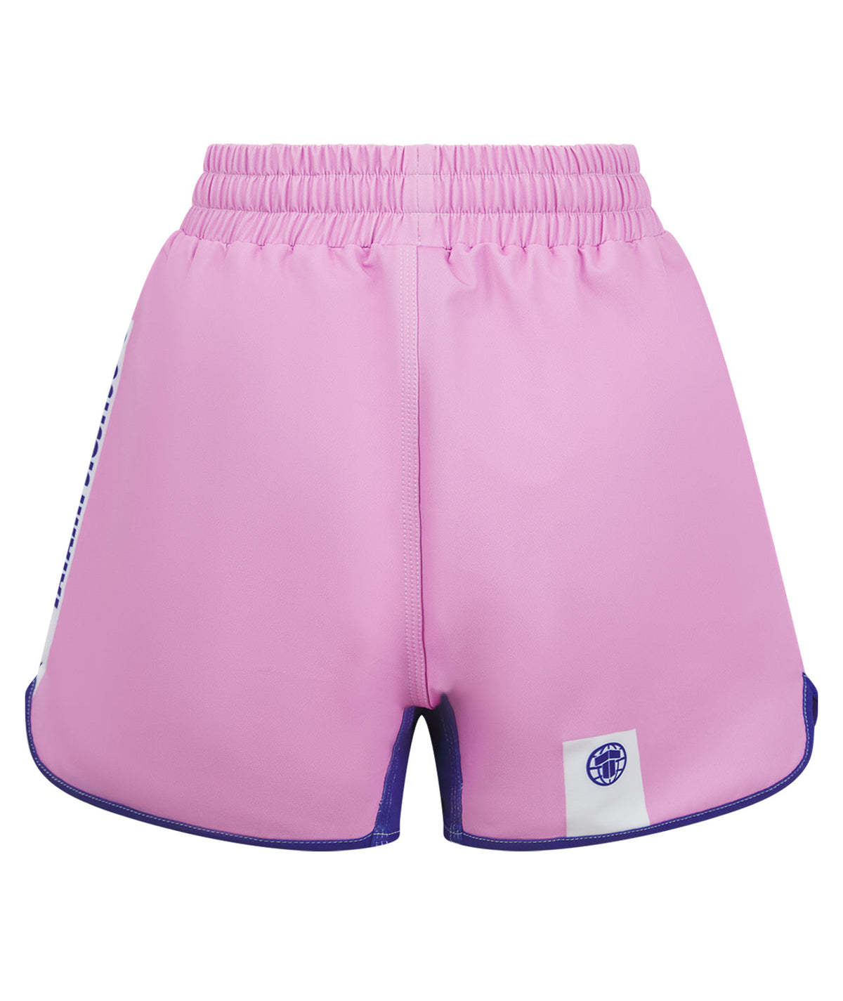 Ladies Contrast High Cut Shorts - Pink & Navy