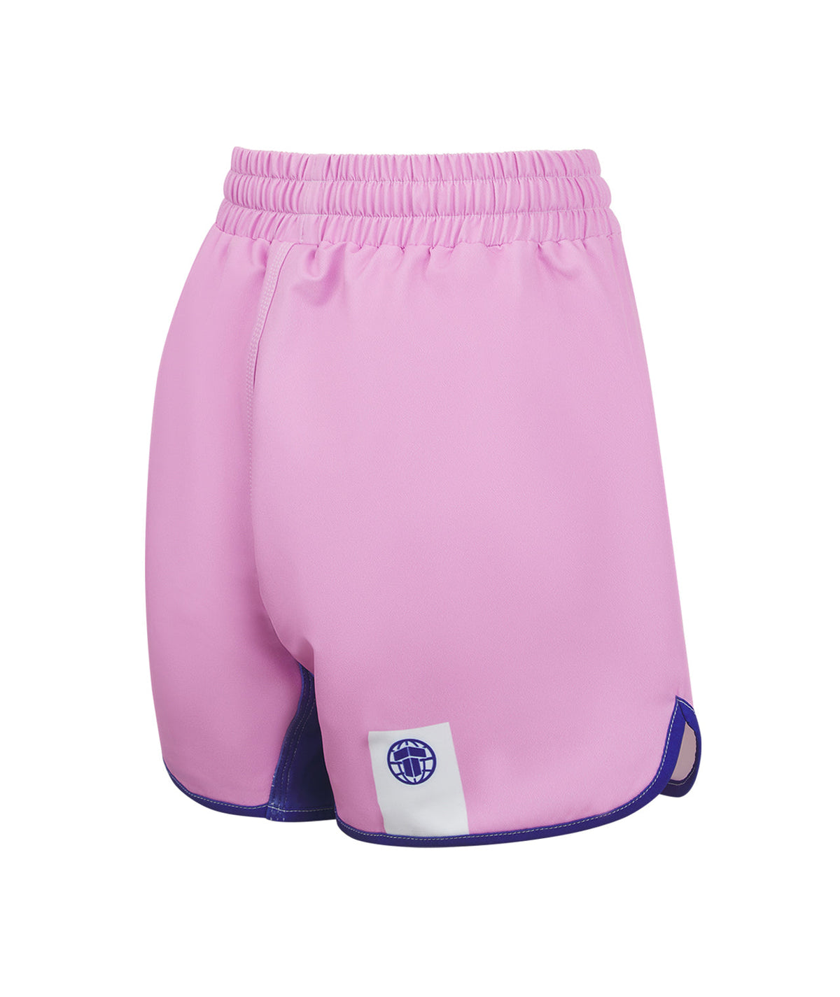 Ladies Contrast High Cut Shorts - Pink & Navy