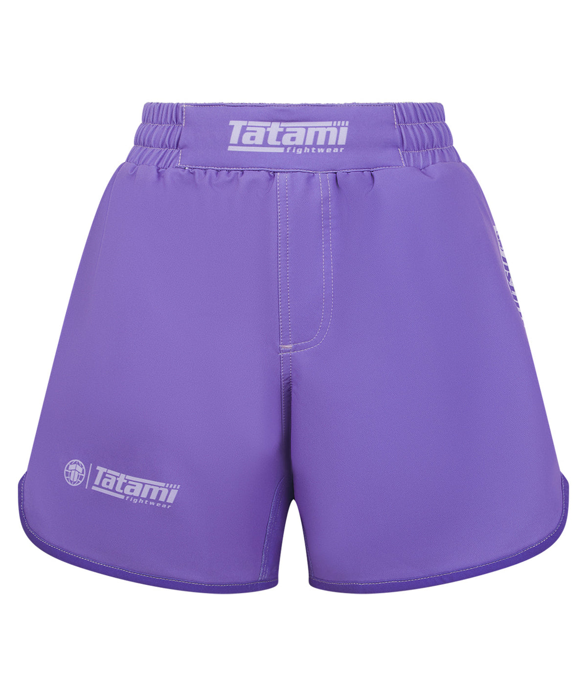 Ladies Contrast High Cut Shorts - Purple