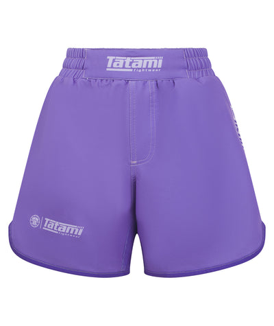 Ladies Contrast High Cut Shorts - Purple