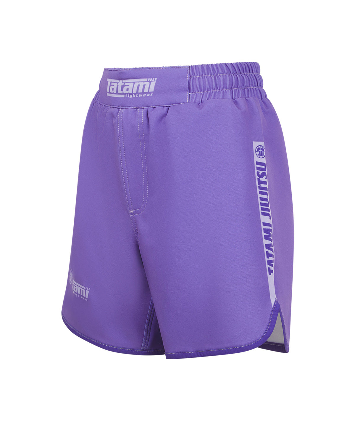 Ladies Contrast High Cut Shorts - Purple