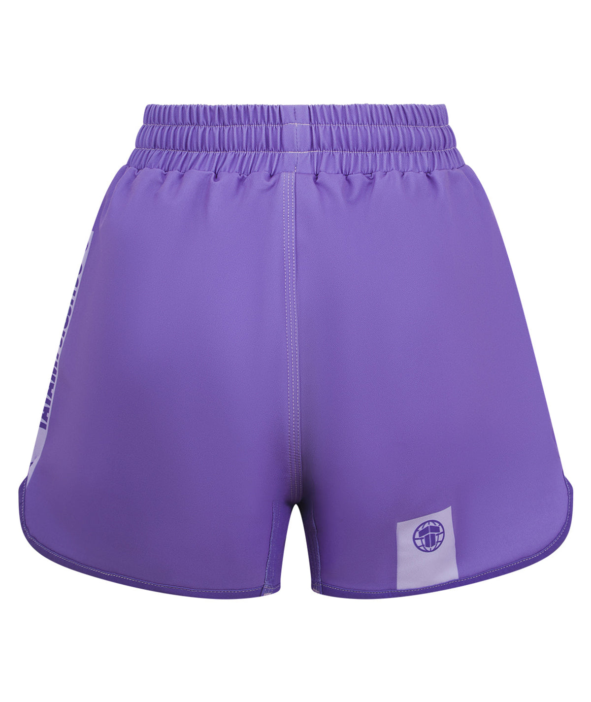 Ladies Contrast High Cut Shorts - Purple