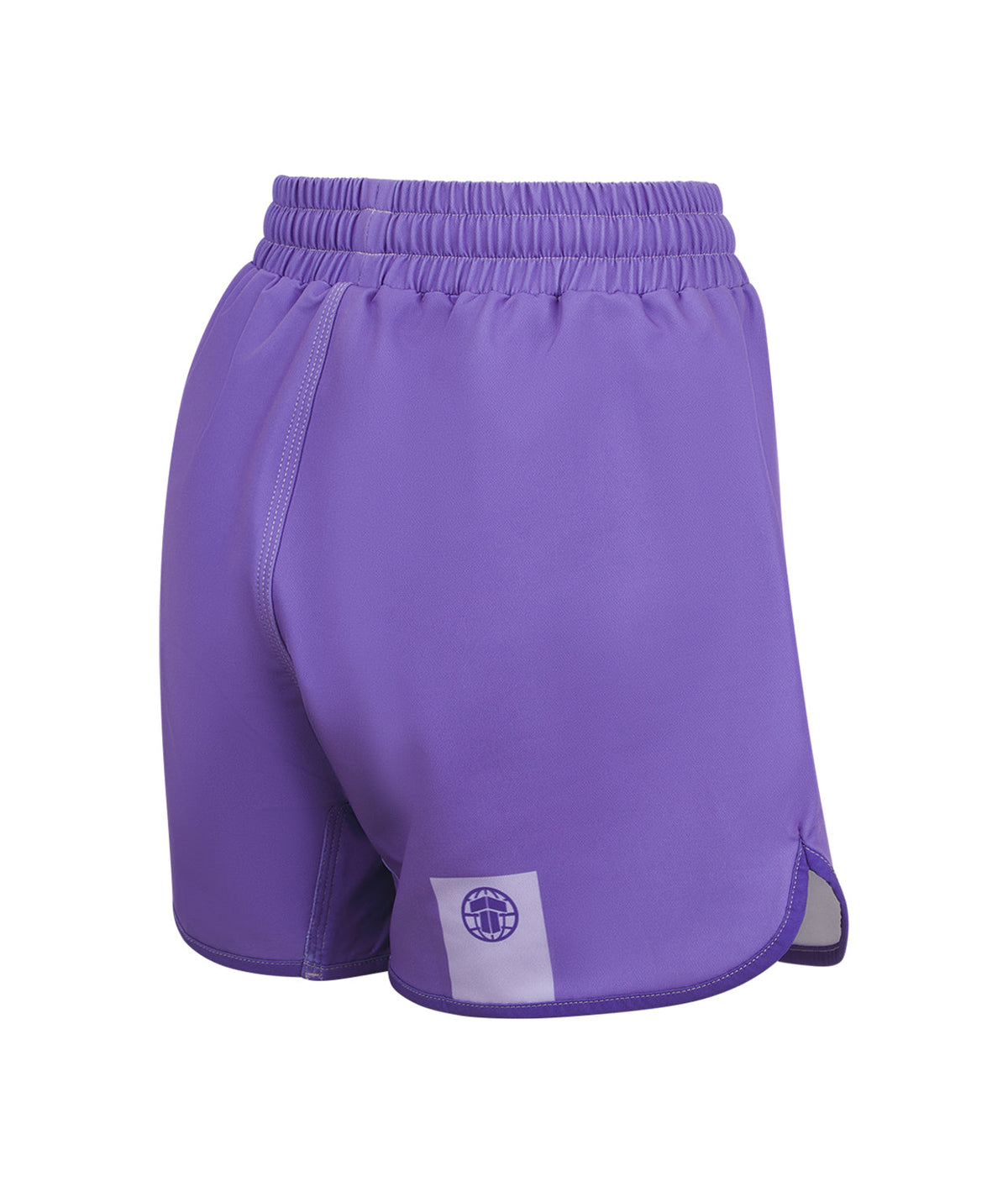 Ladies Contrast High Cut Shorts - Purple