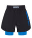 Ladies IBJJF Ranked Hybrid Shorts - Blue
