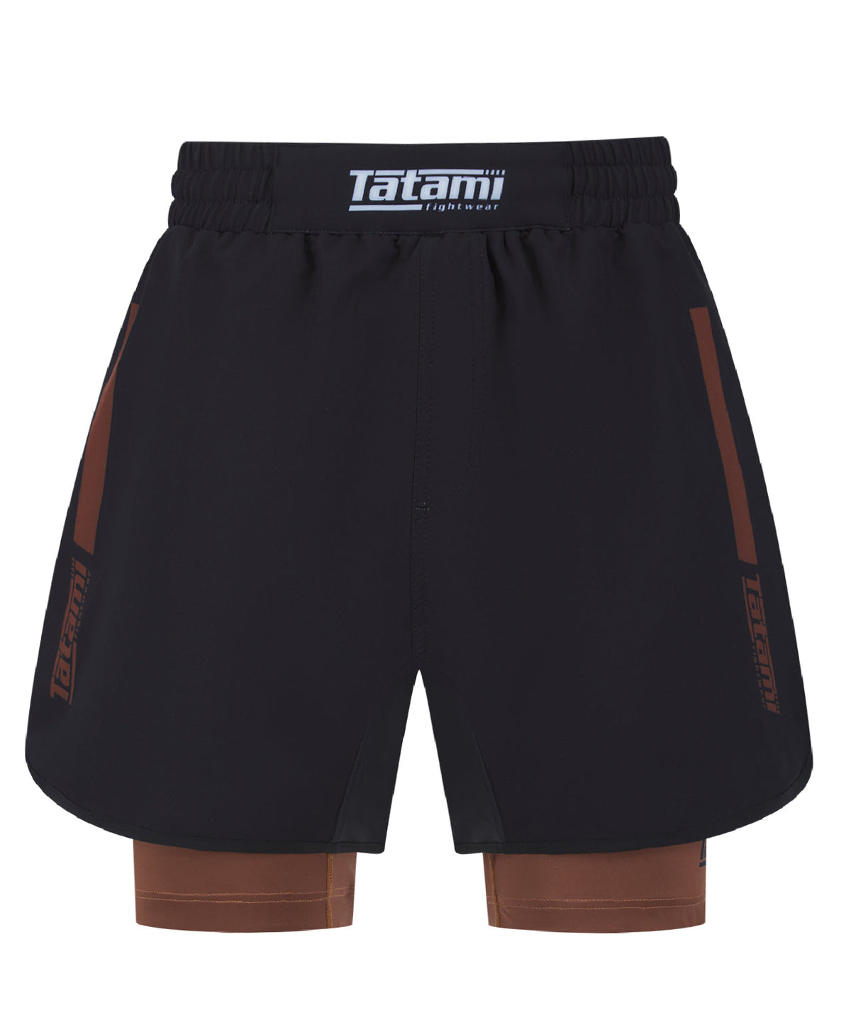 Ladies IBJJF Ranked Hybrid Shorts - Brown