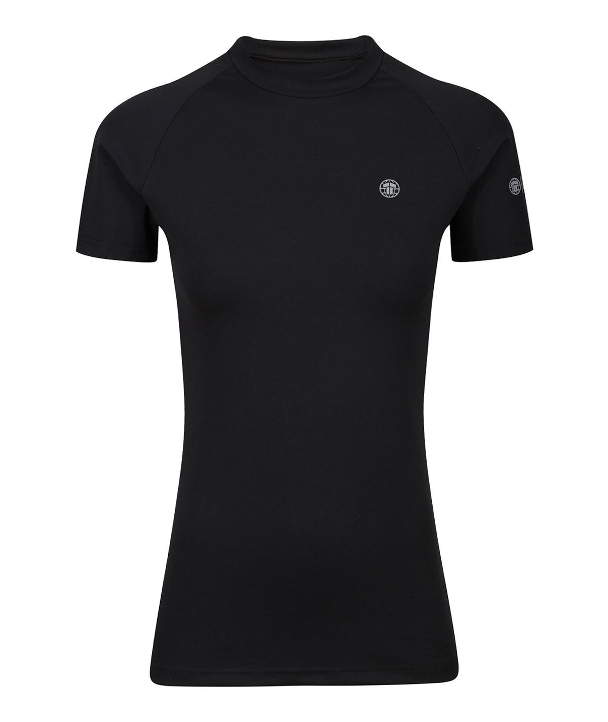 Ladies Fusion Short Sleeve Rash Guard - Black
