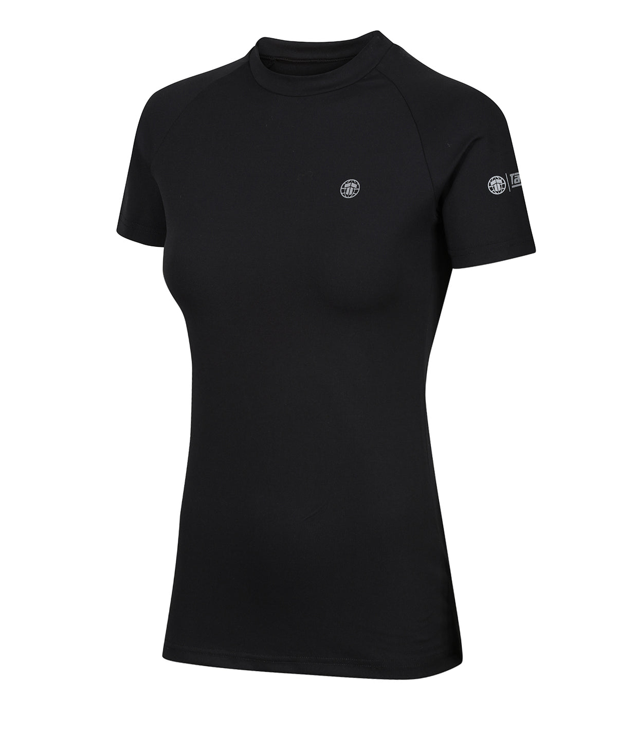 Ladies Fusion Short Sleeve Rash Guard - Black