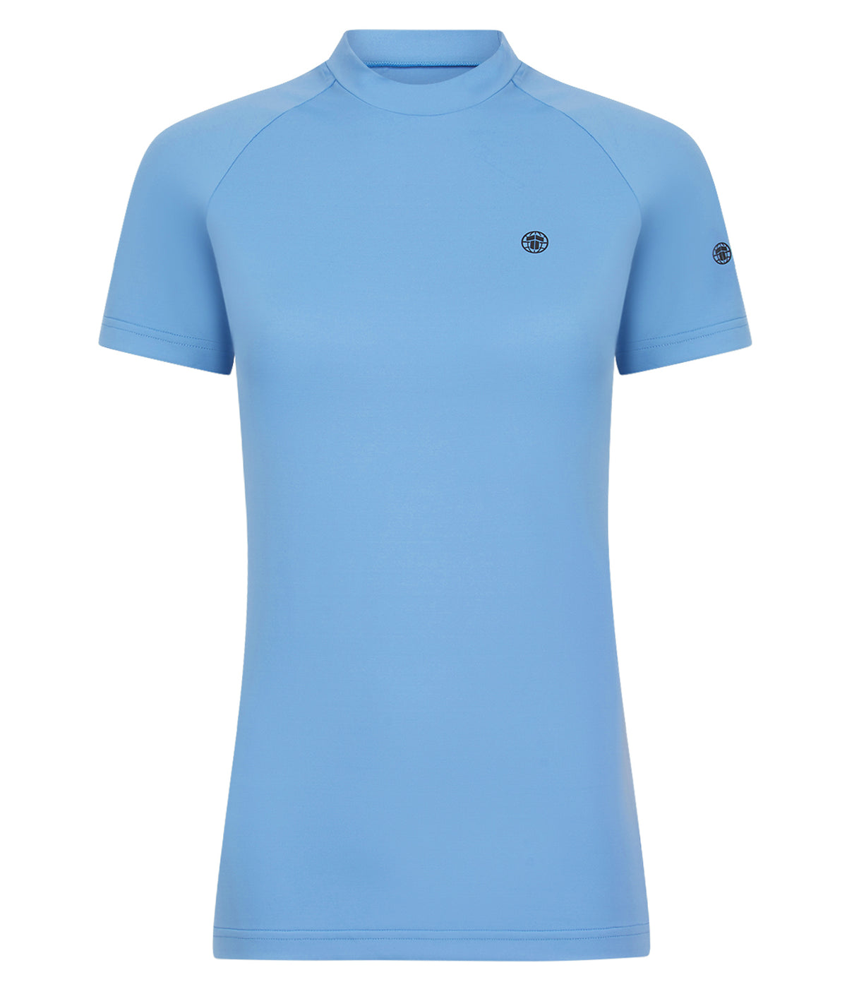 Ladies Fusion Short Sleeve Rash Guard - Blue