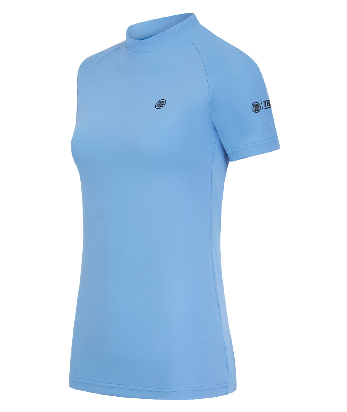 Ladies Fusion Short Sleeve Rash Guard - Blue