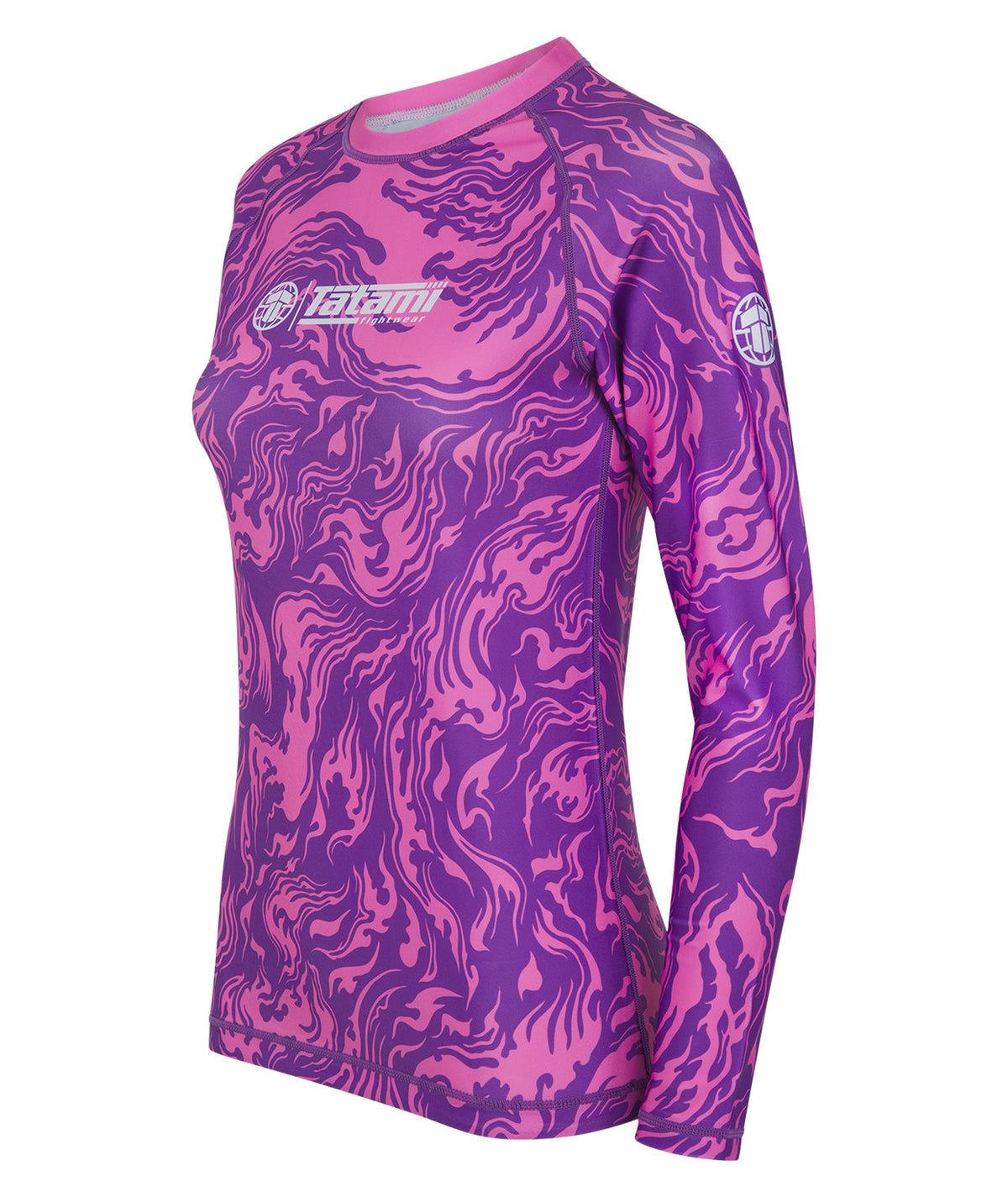 Ladies Helena Rash Guard - Lava Pink