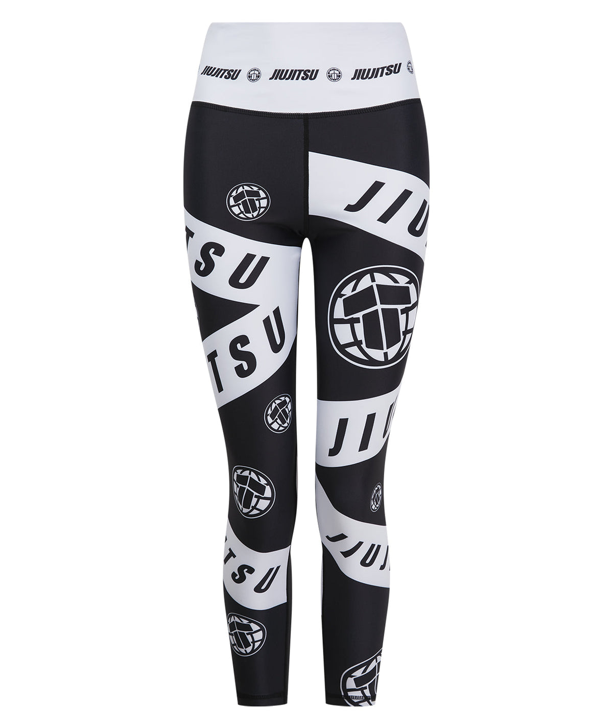 Ladies Helena Taped Leggings - Black & White