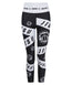Ladies Helena Taped Leggings - Black & White