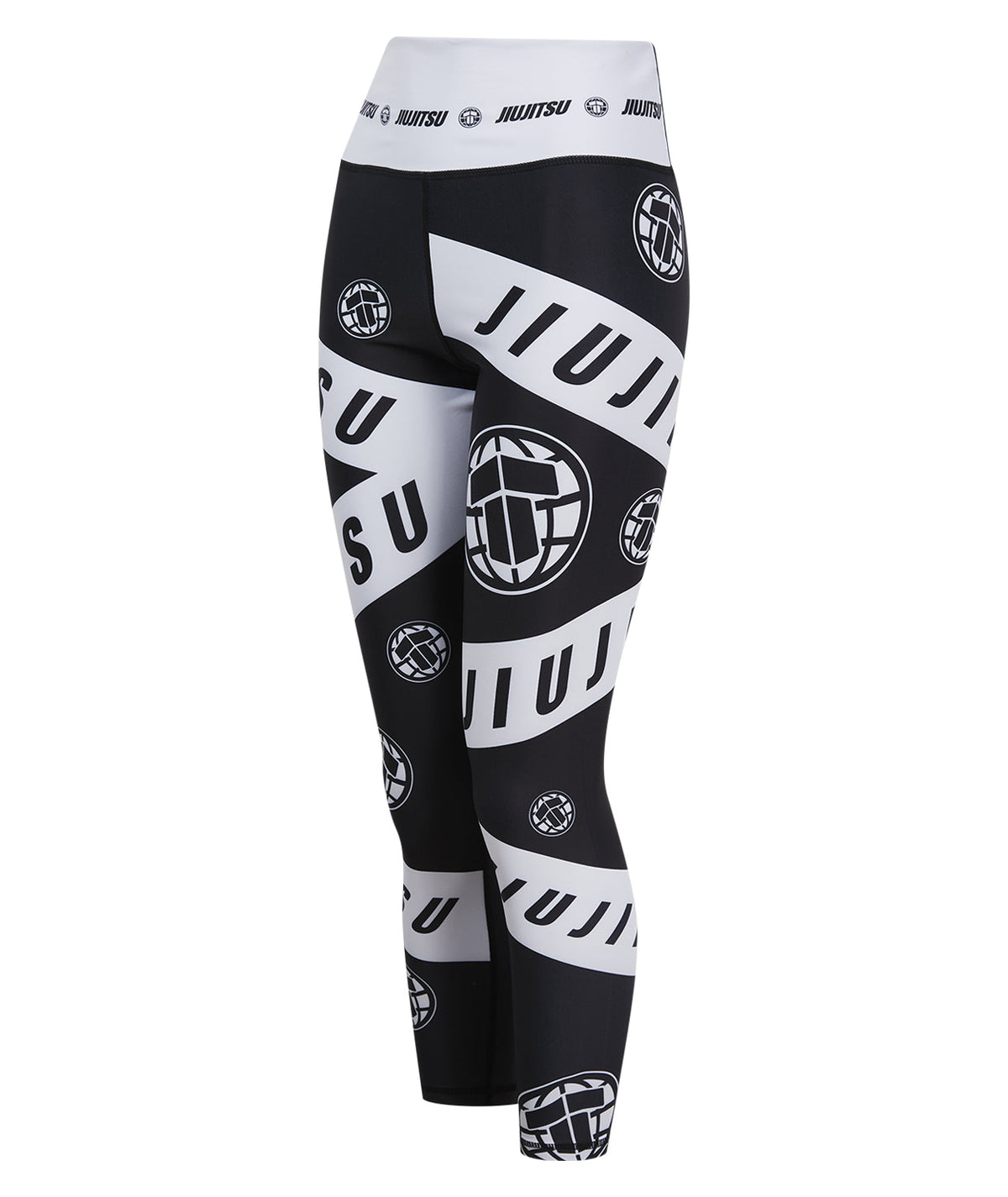 Ladies Helena Taped Leggings - Black & White