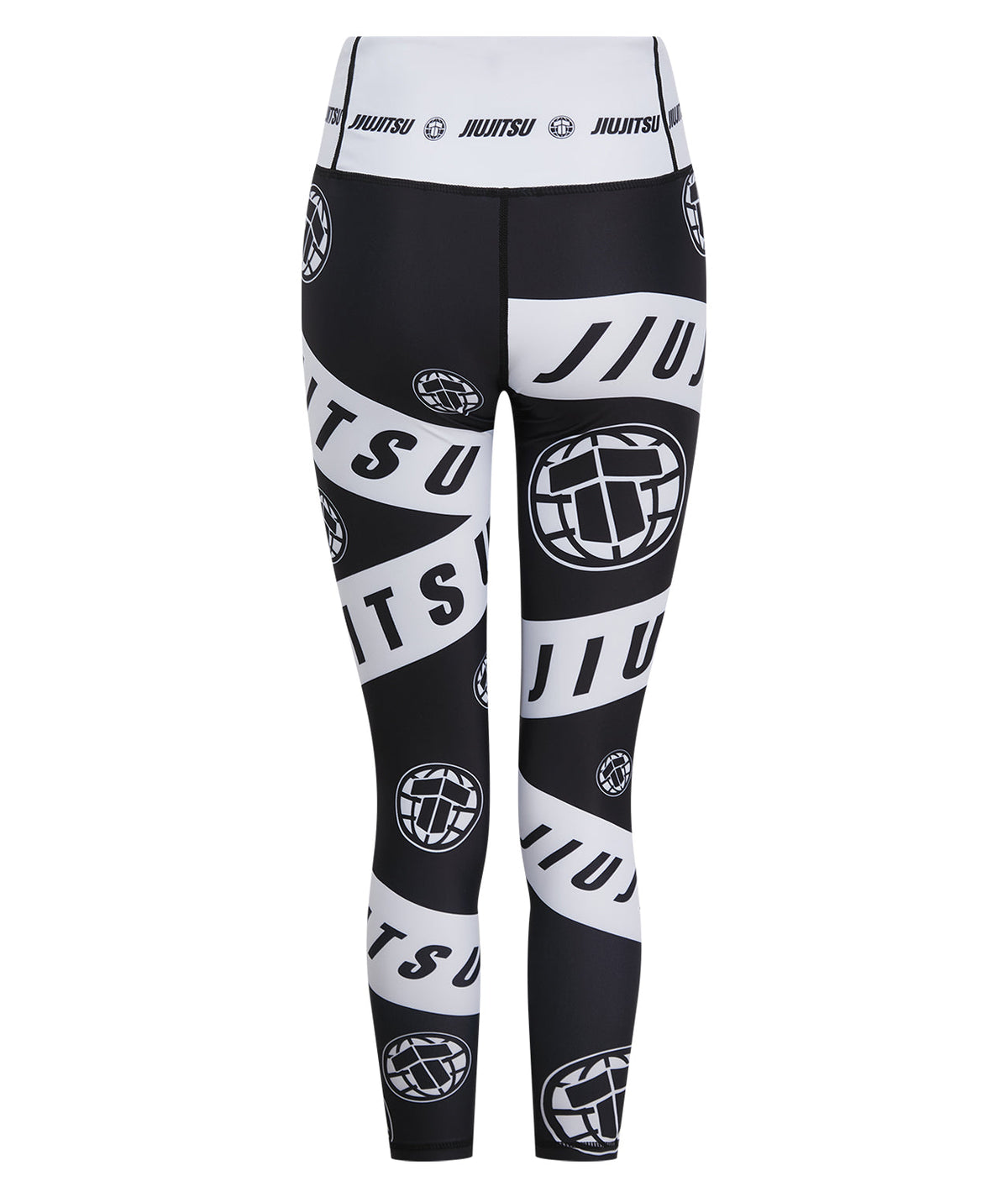 Ladies Helena Taped Leggings - Black & White