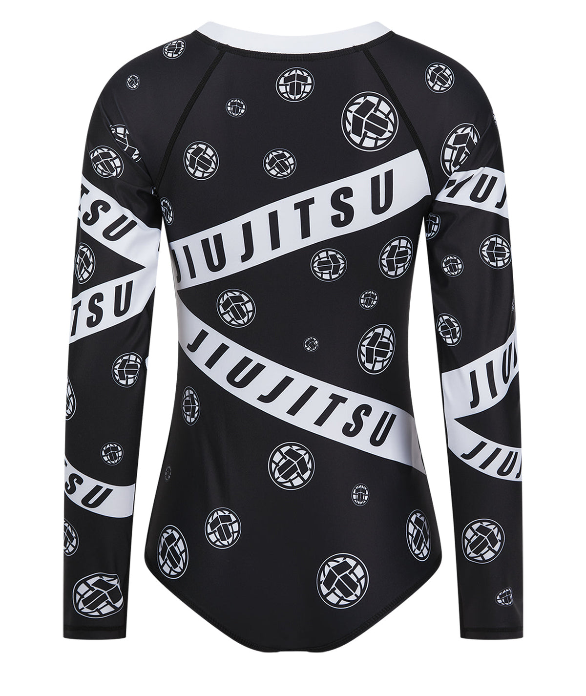 Ladies Helena Taped Leotard - Black & White