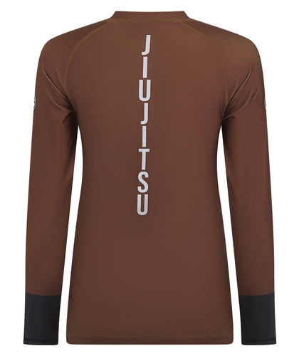 Ladies Helena Ranked Rash Guard - Brown