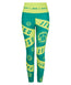 Ladies Helena Taped Leggings - Green & Yellow
