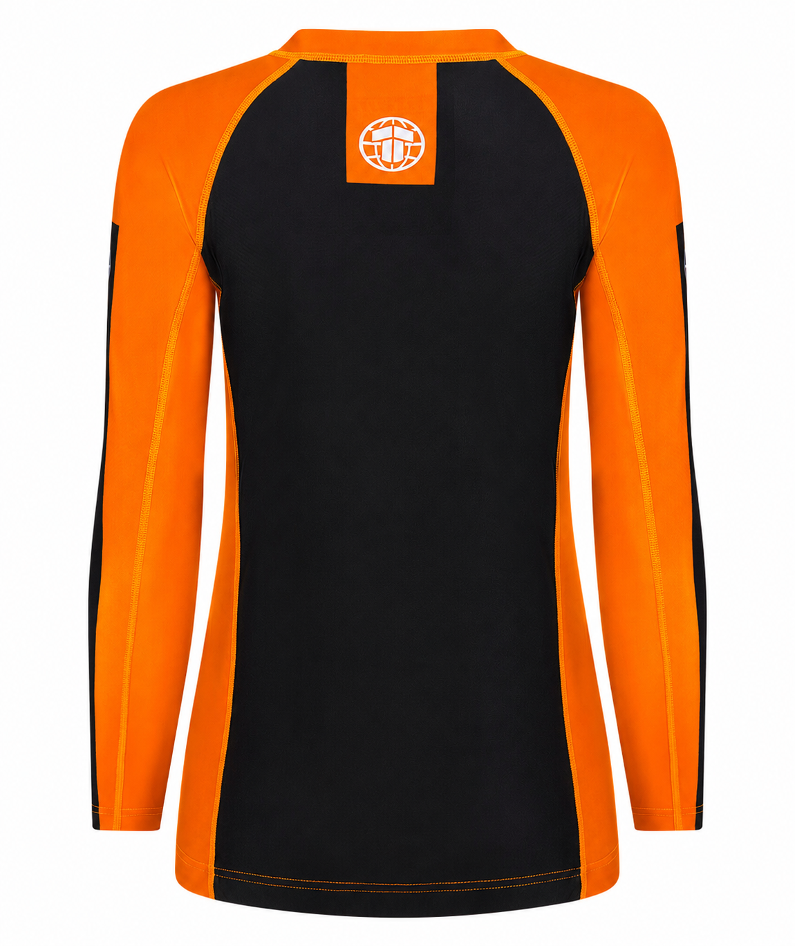 Ladies IBJJF Ranked Long Sleeve Rash Guard - Orange