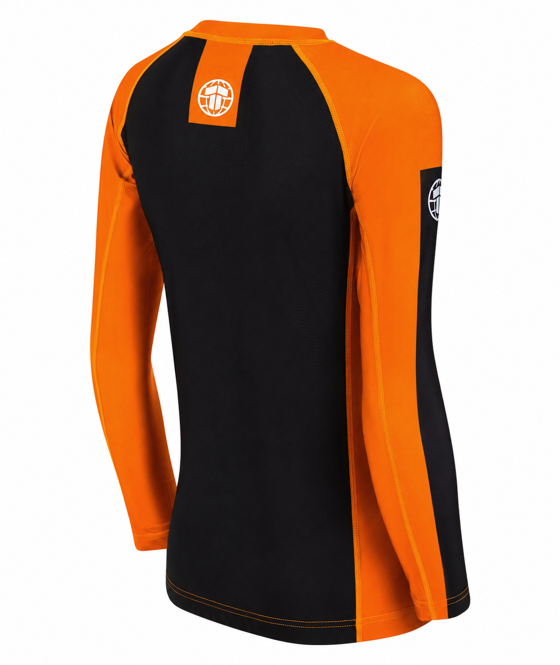 Ladies IBJJF Ranked Long Sleeve Rash Guard - Orange
