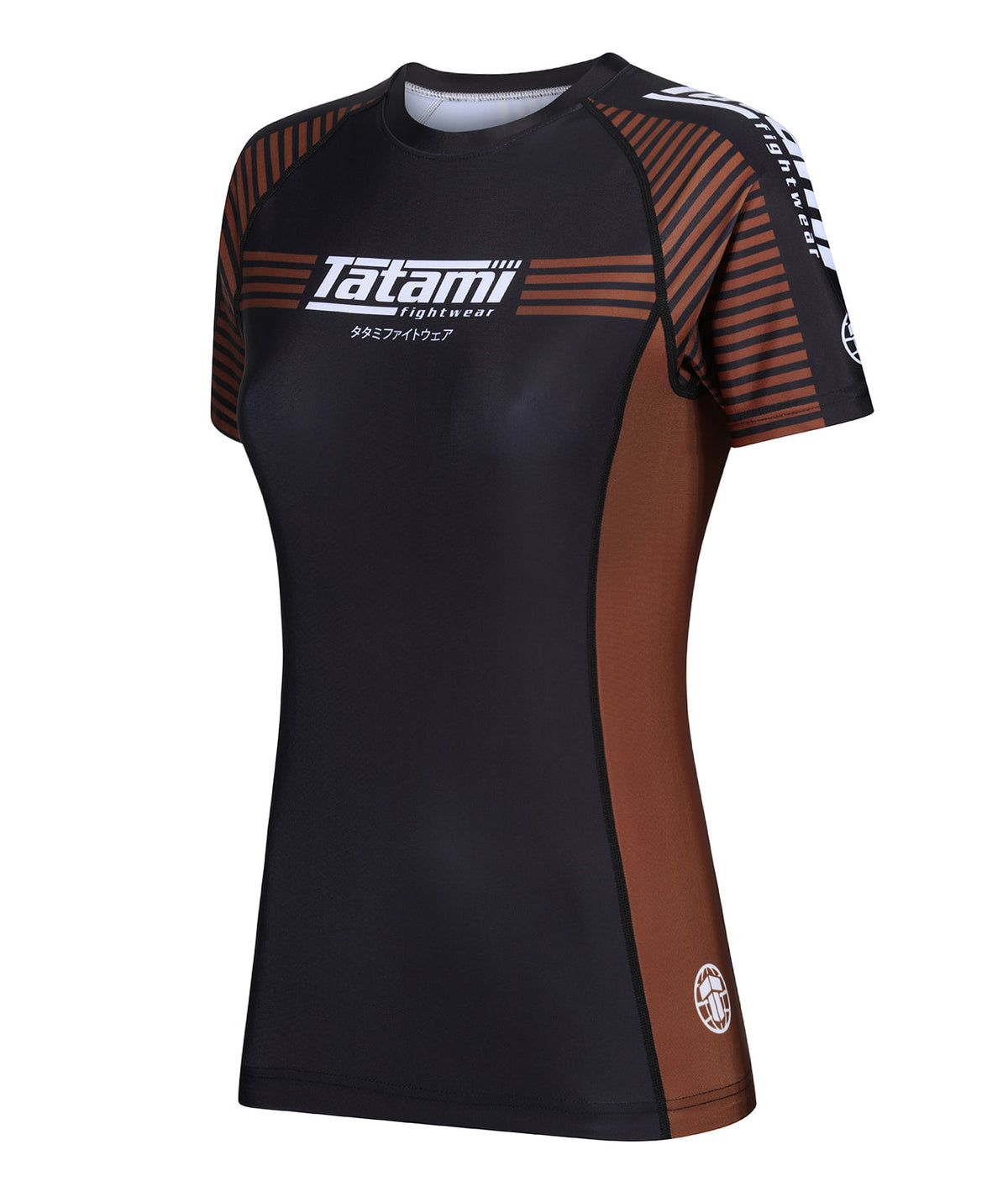 Ladies IBJJF Ranked Rash Guard - Brown