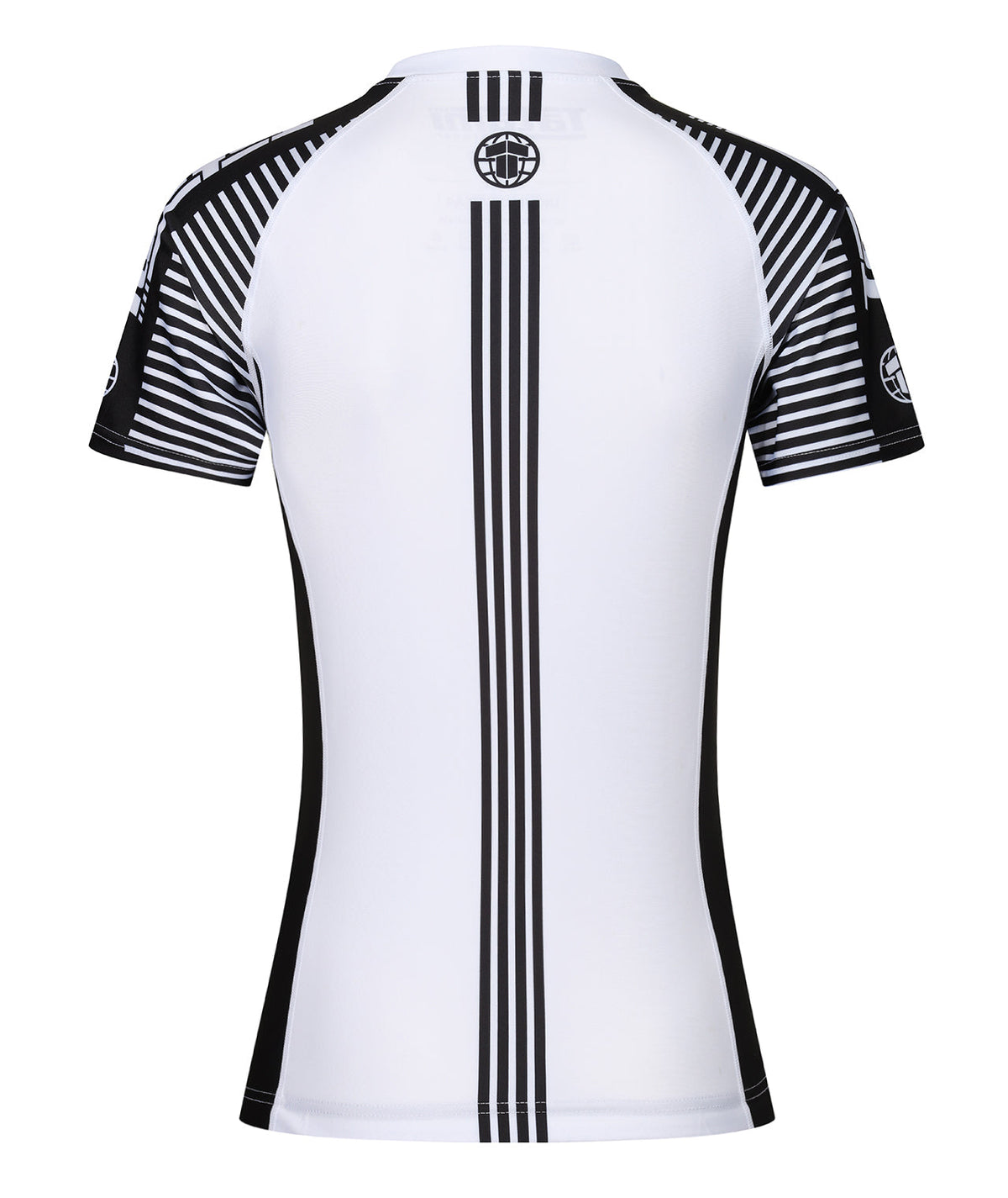 Ladies IBJJF Ranked Rash Guard - Black & White