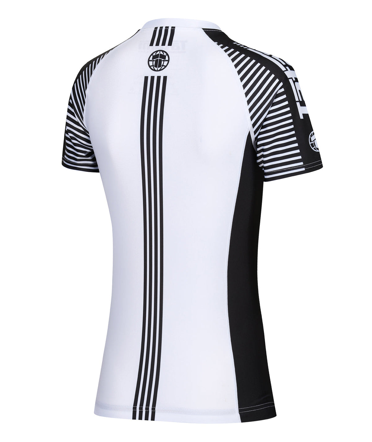 Ladies IBJJF Ranked Rash Guard - Black & White