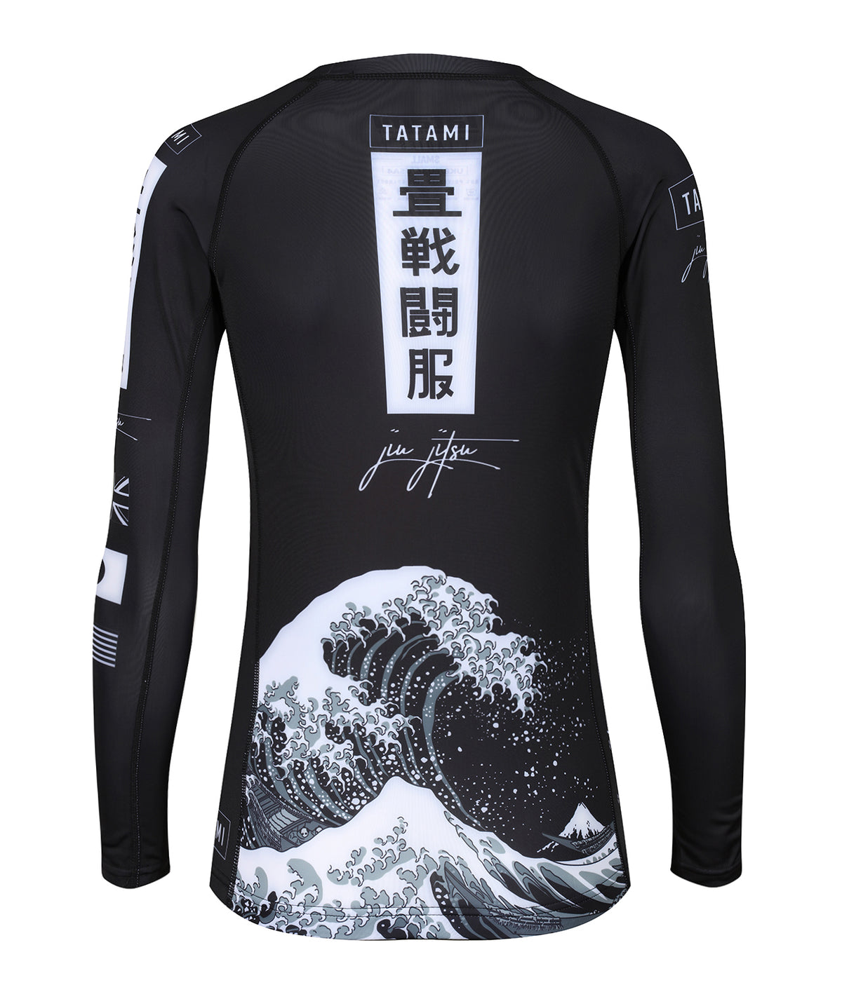 Ladies Kanagawa Long Sleeve Rash Guard - Black