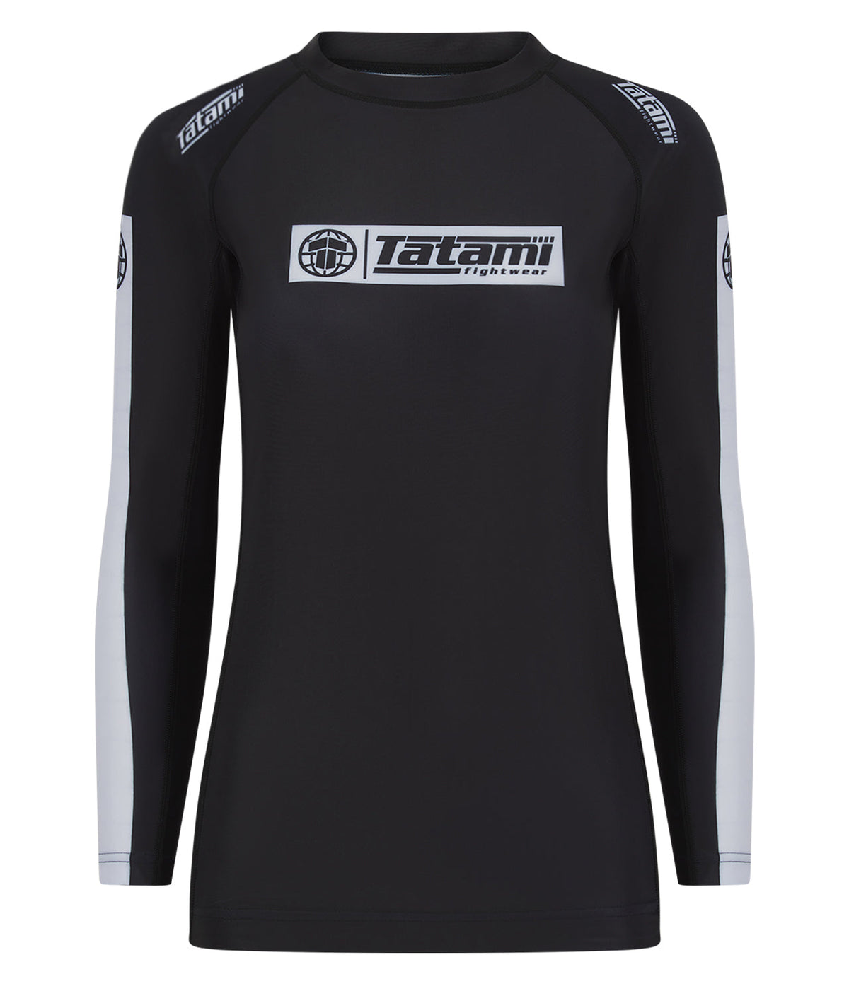 Ladies IBJJF Ranked Long Sleeve Rash Guard - Black