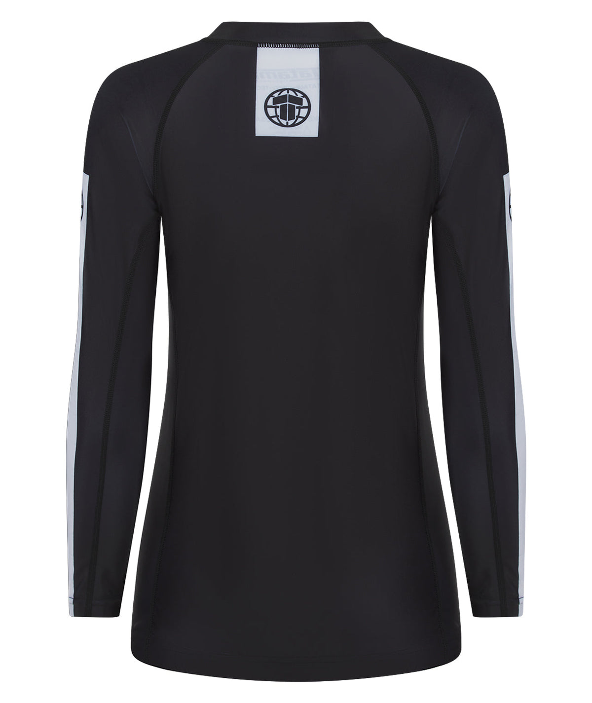 Ladies IBJJF Ranked Long Sleeve Rash Guard - Black