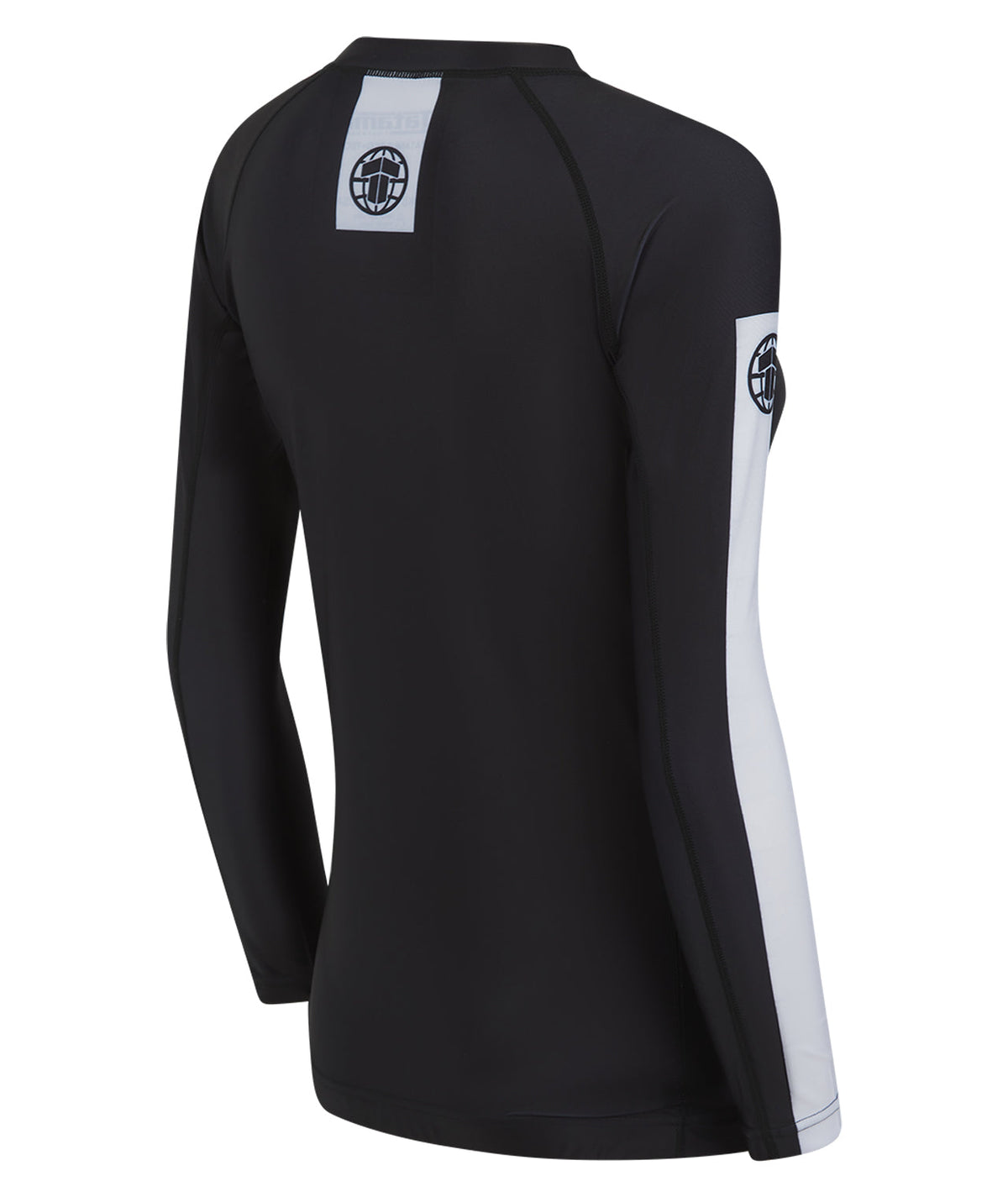 Ladies IBJJF Ranked Long Sleeve Rash Guard - Black