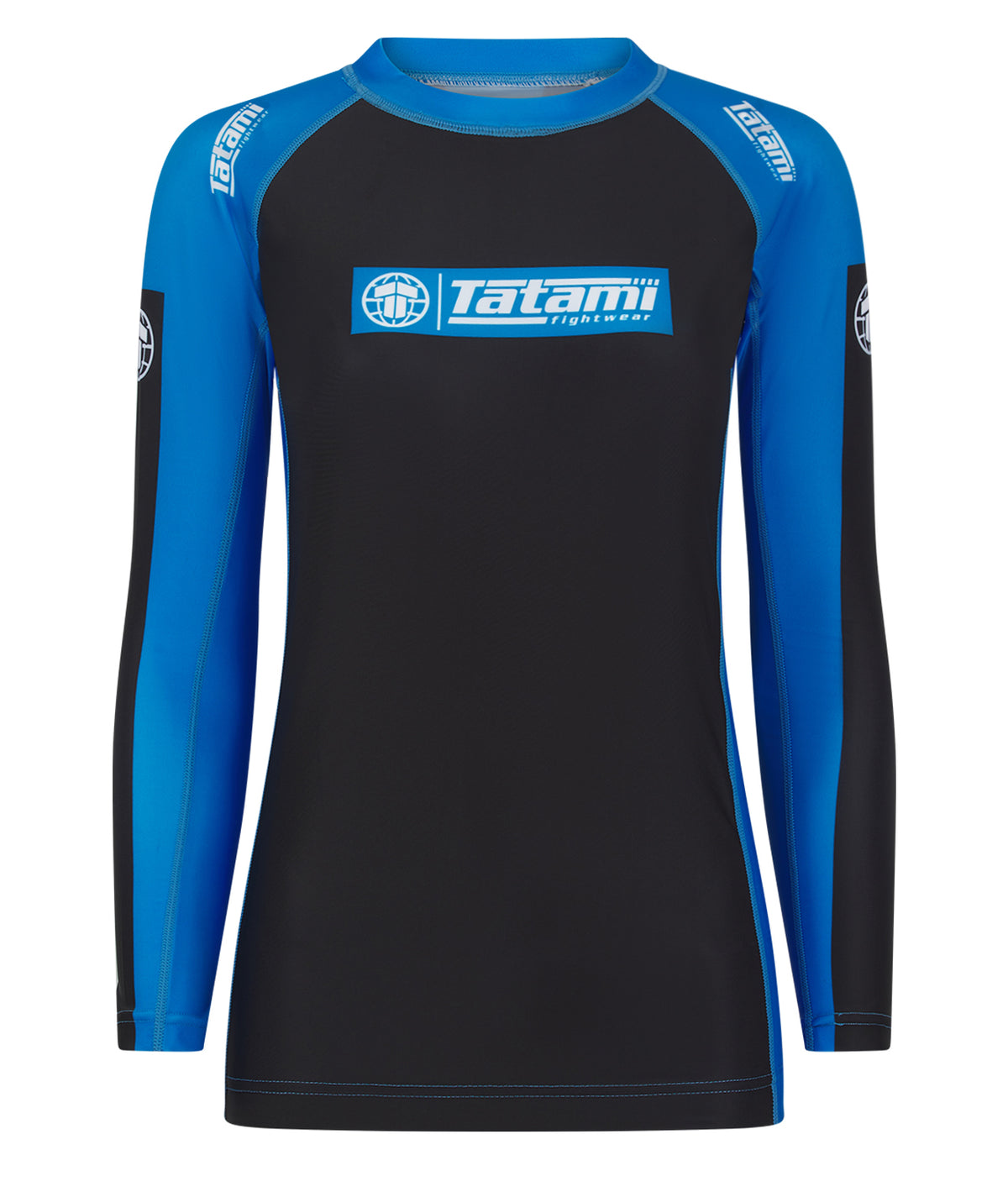 Ladies IBJJF Ranked Long Sleeve Rash Guard - Blue