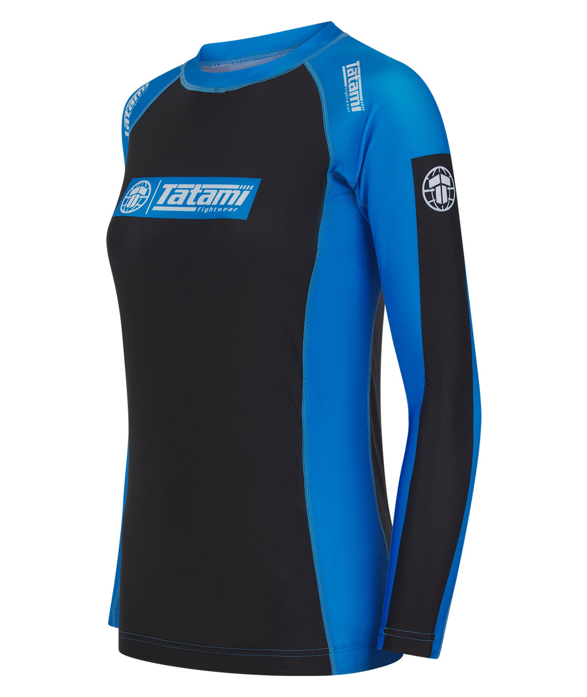Ladies IBJJF Ranked Long Sleeve Rash Guard - Blue