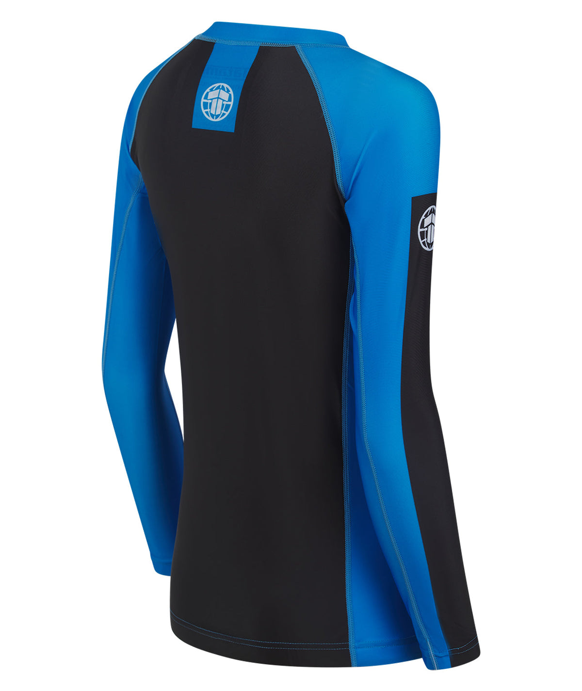 Ladies IBJJF Ranked Long Sleeve Rash Guard - Blue