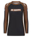 Ladies IBJJF Ranked Long Sleeve Rash Guard - Brown