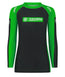 Ladies IBJJF Ranked Long Sleeve Rash Guard - Green