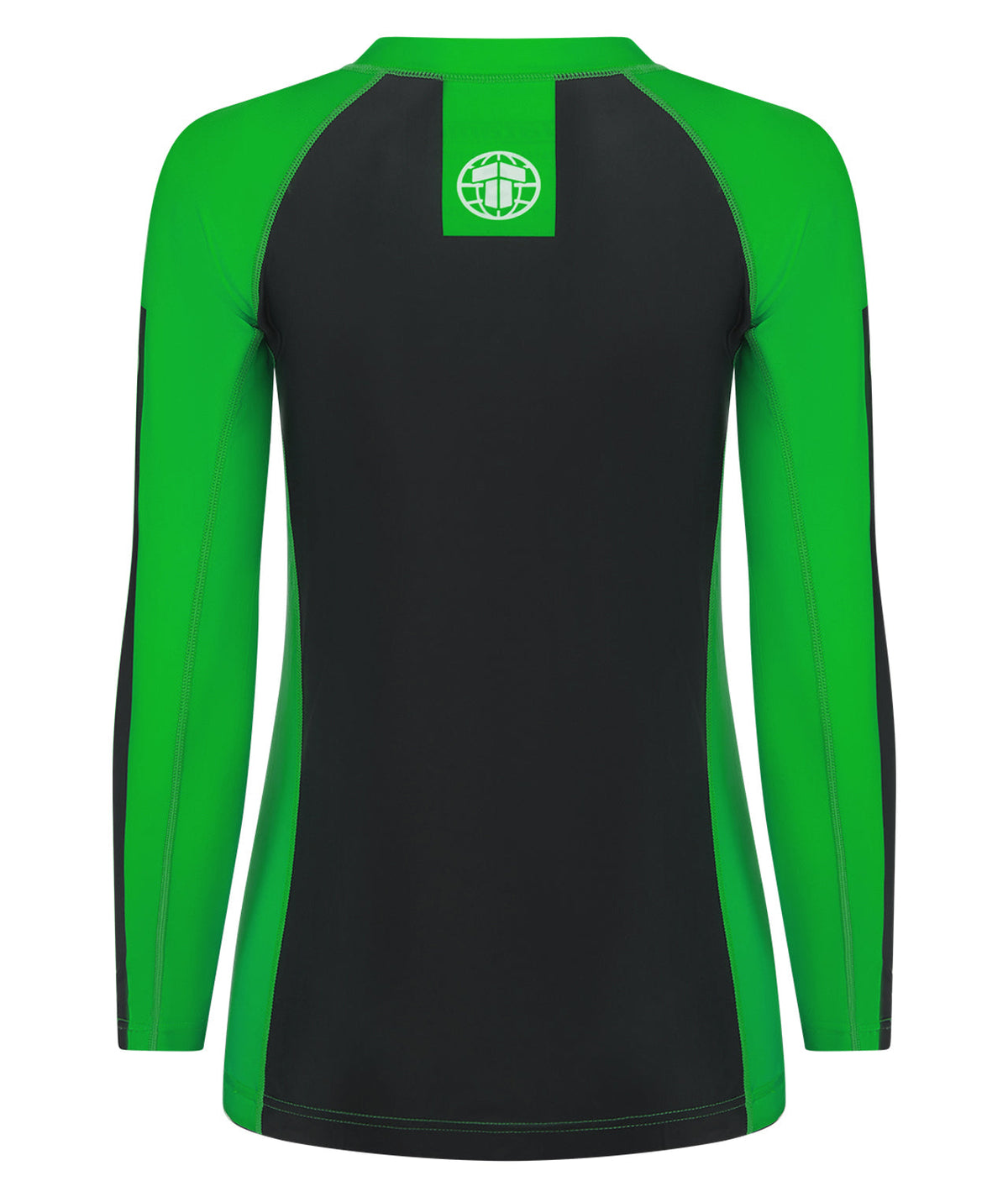 Ladies IBJJF Ranked Long Sleeve Rash Guard - Green