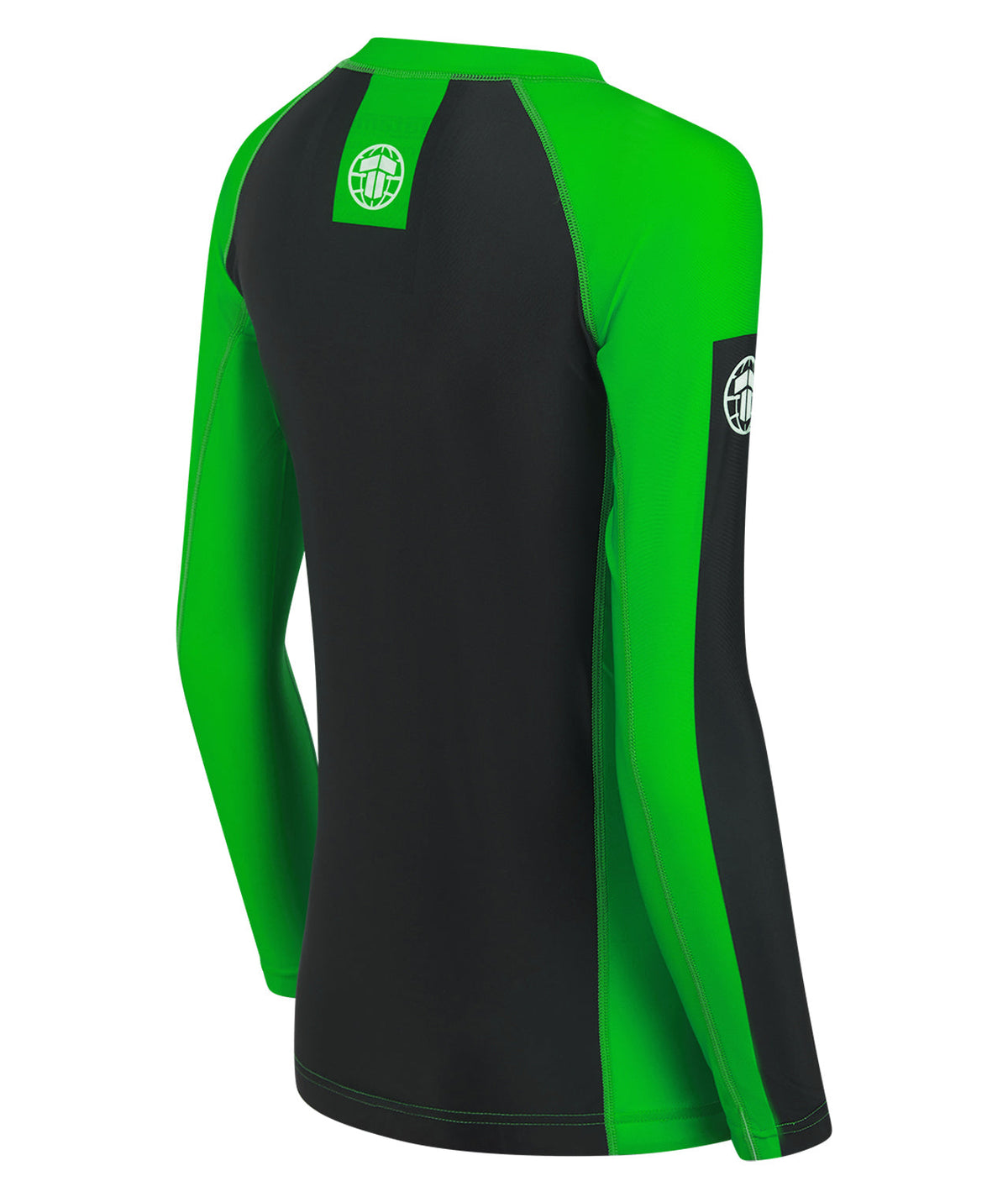 Ladies IBJJF Ranked Long Sleeve Rash Guard - Green