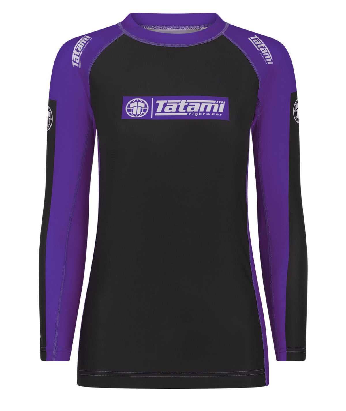 Ladies IBJJF Ranked Long Sleeve Rash Guard - Purple